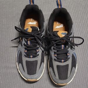 Avia Black and Blue Mesh Sneakers